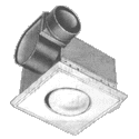 NUTONE MODEL: 9412D - ONE-BULB HEAT-A-LAMP® (NON IC) - BULB