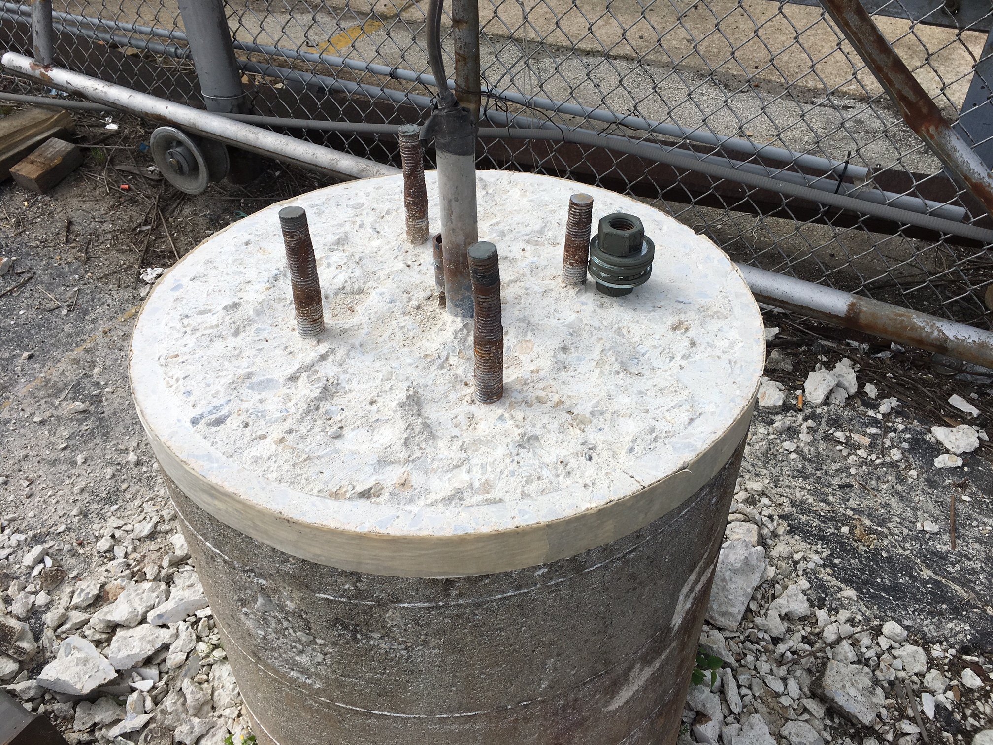 Contact us for Swaying or Leaning Poles, Lighting Pole Foundation Renewal.